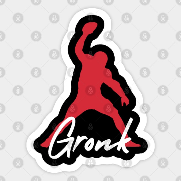 Rob Gronkowski Gronk Spike Forever Sticker by Chunta_Design